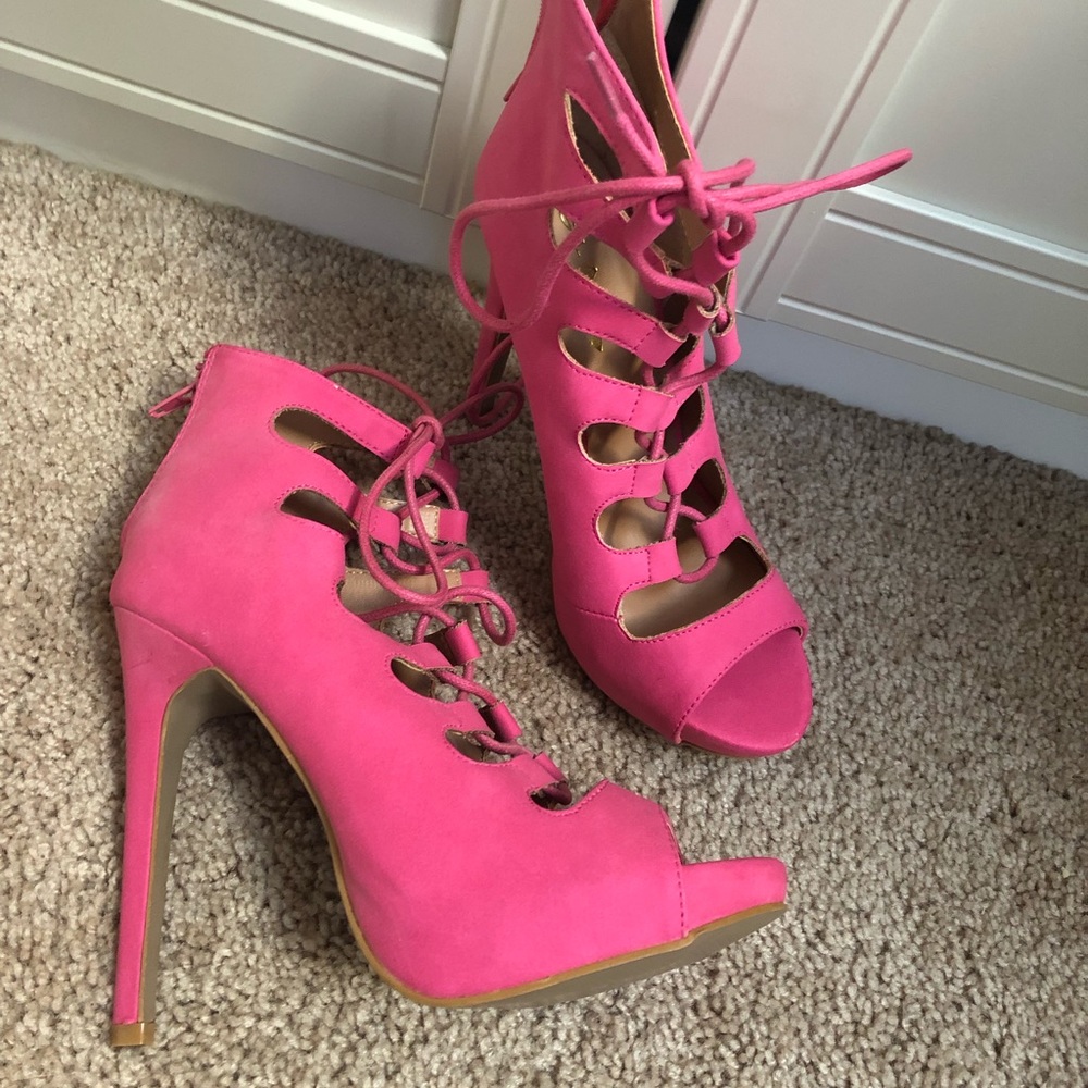 Hot pink heels